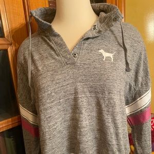 PINK VS LIGHT WEIGHT SWEATSHIRT